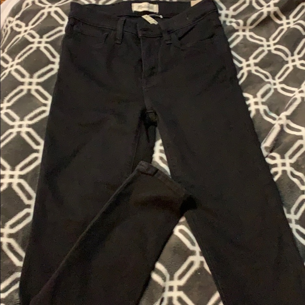 Madewell black skinny jeans